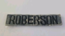 ACU US ARMY Name Tape Patch ROBERSON Military Scorpion Hook Branch.