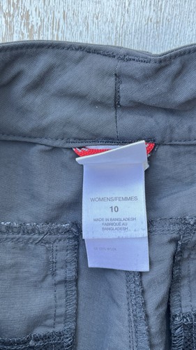 The North Face Pants Womens Gray Lightweight Cargo Convertible Hiking Size 10 - Imagen 8 de 15