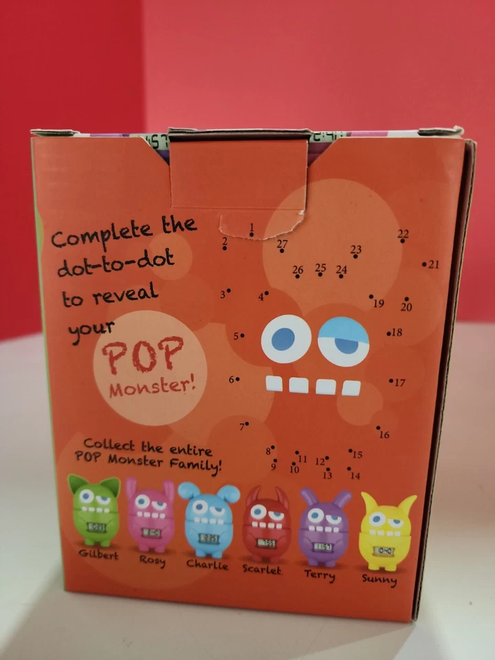 Reloj Despertador Pop Clocky Pop Monster “soleado” Amarillo Nuevo En Caja Foto 4 de 4