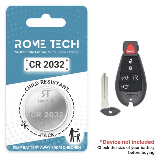 Key Fob Battery Replacement for Jeep Grand Cherokee 2022 2021 - 2008 1 or 2 Pack - Picture 73 of 81