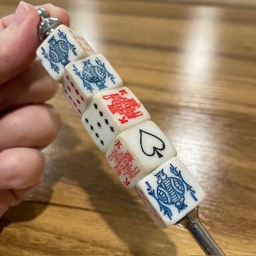 Vintage MCM Bar Utensil Stirrer with Dice Handles Made in Japan - Foto 2 di 8