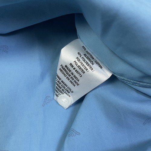 O’Neill Harborside Short Sleeve Button Waves AOP Shirt Mens Size Small Blue $55 - Picture 7 of 8