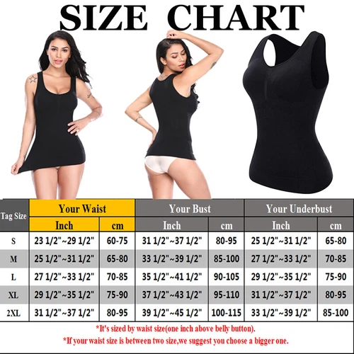 New Ladies Women Seamless Control Vest Body Shaper Shape Wear Under Wear - Bild 16 von 23