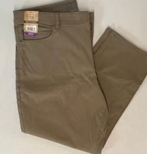 Weatherproof Vintage Mens Tech Pant Straight Fit 5 Pocket 40x29 TAN Flex Waistba