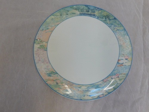 VILLEROY & BOCH SUMMER DREAMS 13" FLAT CAKE SERVING PLATE FAURE HEINRICH GERMANY - Picture 4 of 8