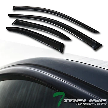 Topline For 1999-2005 VW Jetta/Bora Mk4 Sun Rain Guard Vent Shade Window Visors Foto 3 de 4