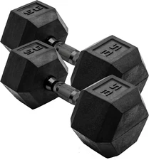 Coated Dumbbell Weights - 35 lb - Pair