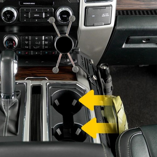 Rear Cup Holder Insert For Black Ford F150 Ford 2017-2021 Expedition 2018-2021 - Picture 9 of 17