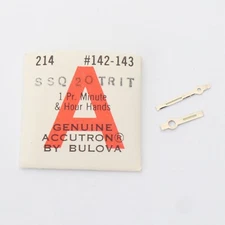 NOS Bulova Accutron Watch 214 Pair Hands Hour Minute #142-143 SSQ20TRIT (C1D8)