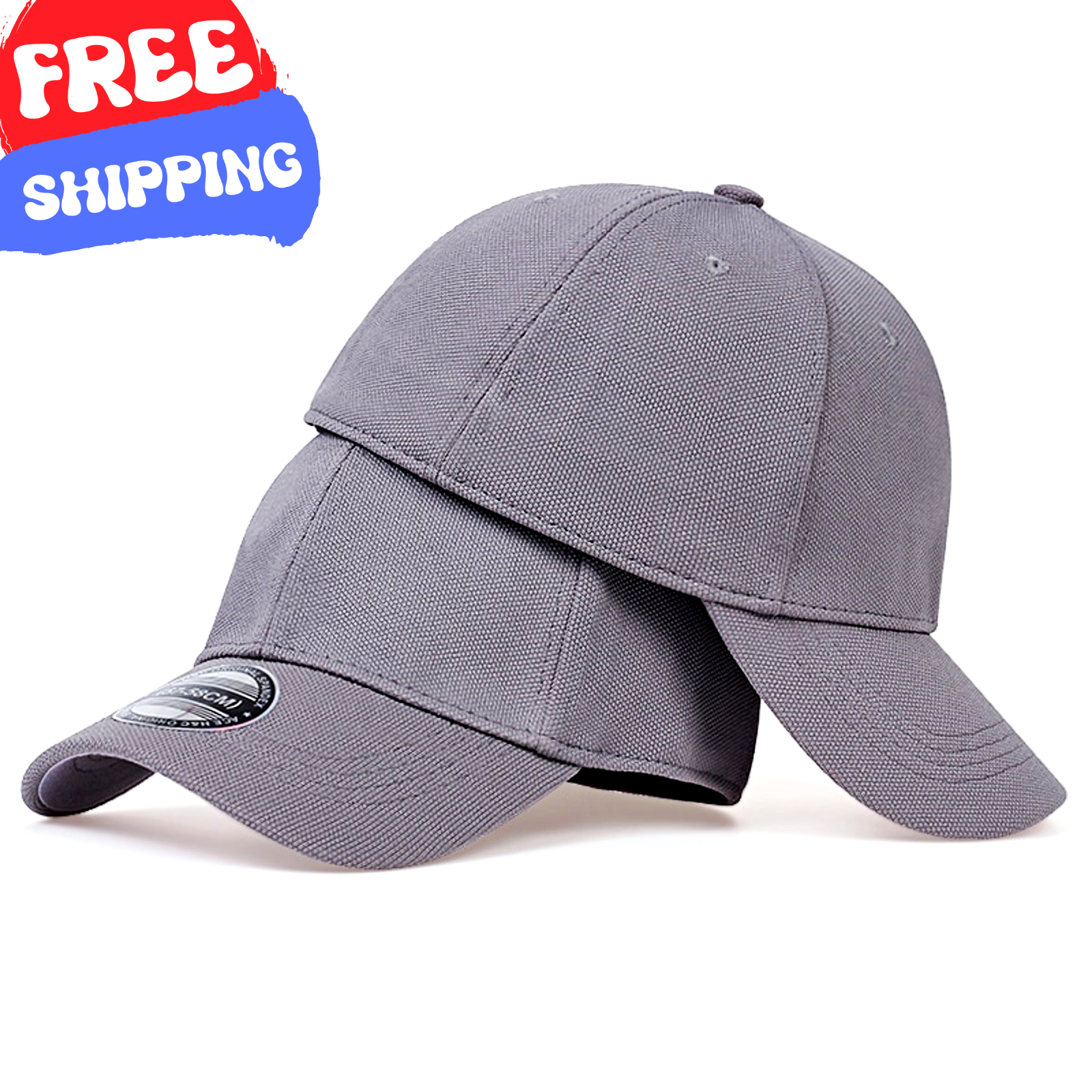 BASEBALL CAP Casual Fashion Outdoor Sun Hat Sport Men Women Plain Style Gray-image