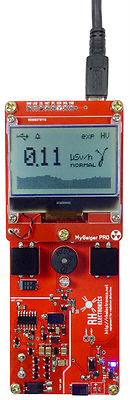 Montado DIY Geiger Counter Kit Módulo Detector de radiación nuclear