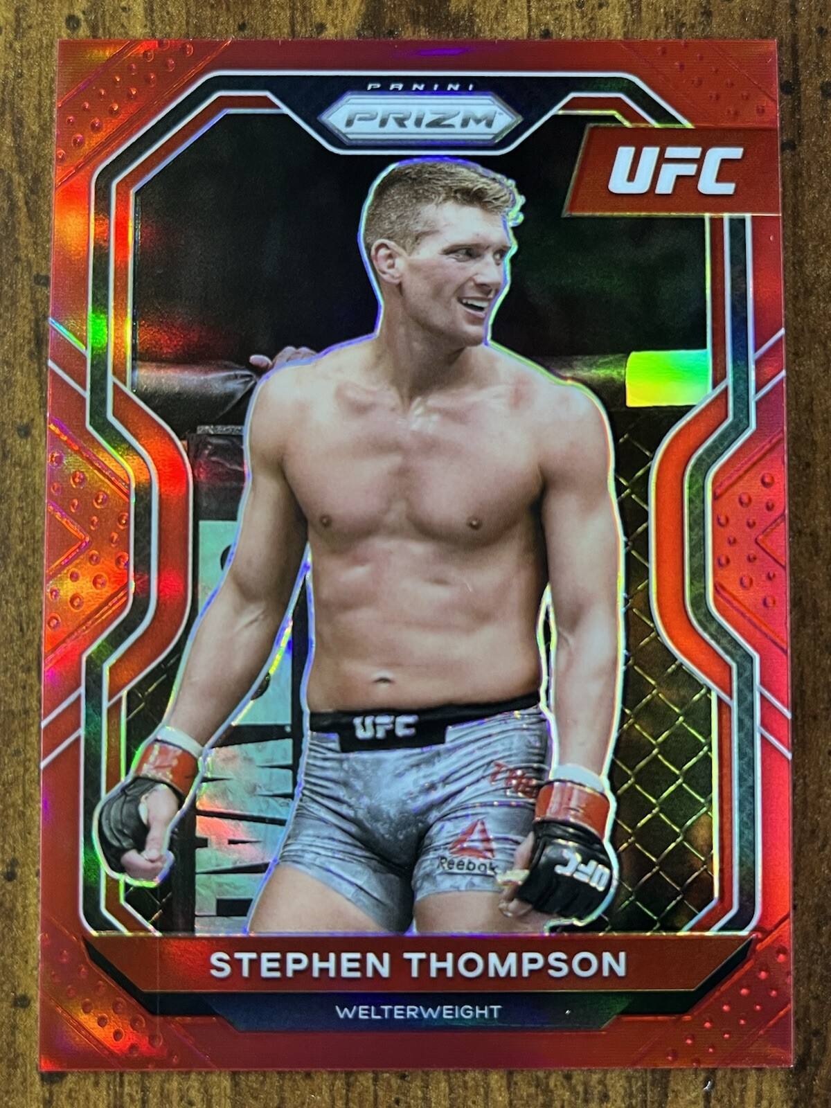 Stephen Thompson • 2021 Panini Prizm Red /275 #81 • Wonderboy UFC 🇺🇸🥊🥋