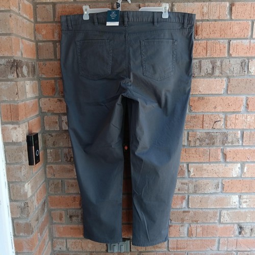 George Men’s Premium 5 Pocket Garment Washed Pants Charcoal Sky 44x30 - Imagen 3 de 10