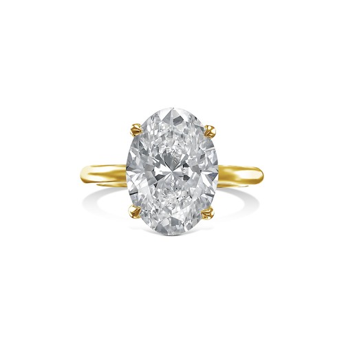 14 Karat Roségold Ring F VS1 3 Karat Oval Labor gezüchtet Diamant IGI ZERTIFIZIERT Damenschmuck - Bild 6 von 7