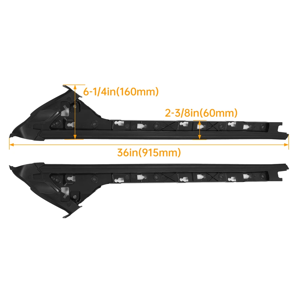 For Ford Explorer 2011-19 Windshield Inner Trim Pillar Molding Right & Left Side Foto 2 de 4