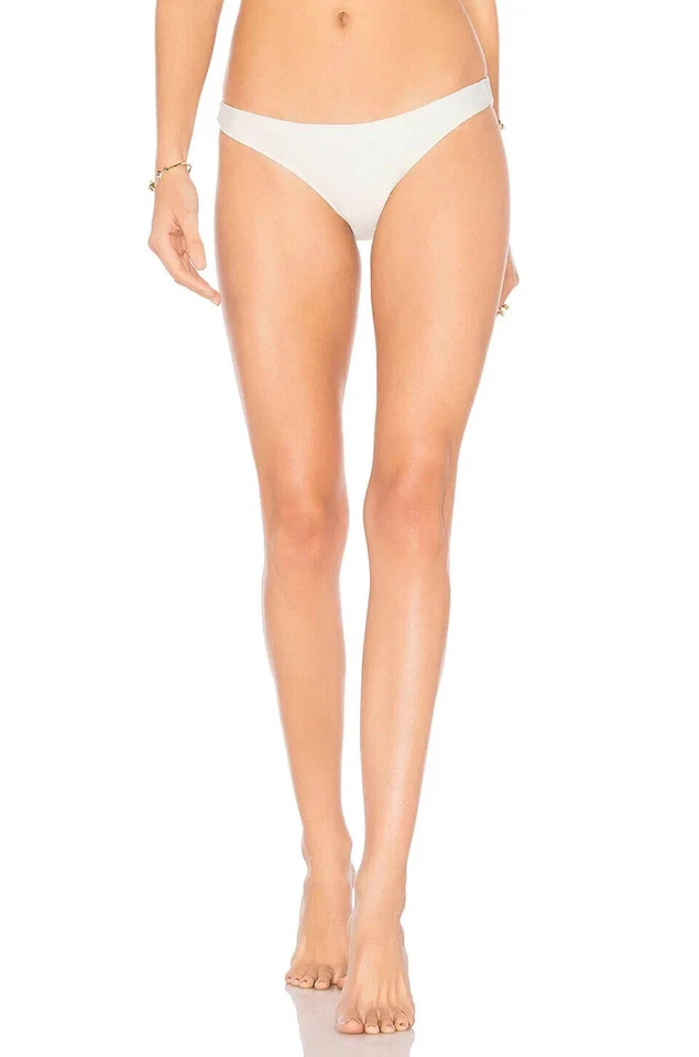 Parte inferior de bikini For Love & Lemons La Rochelle blanca talla S Foto 3 de 4