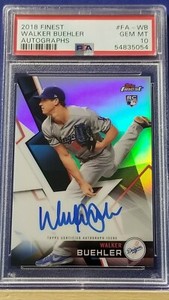 Walker Buehler - 2018 Finest RC Autograph  PSA 10