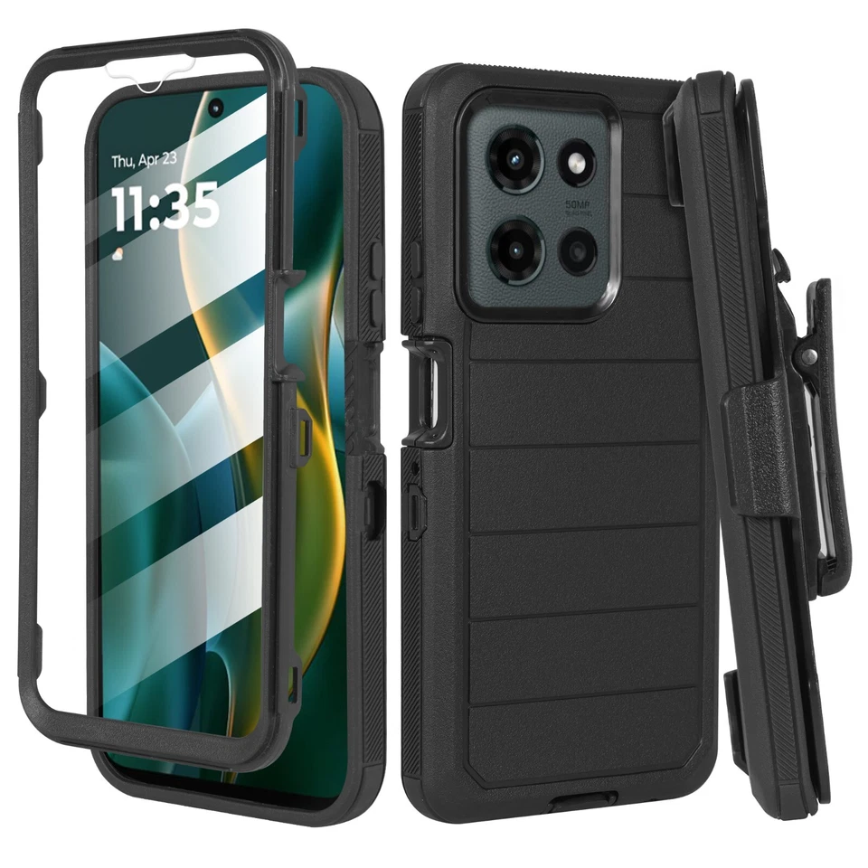 For Motorola G Power 5G 2025/G Play 2025 Defender Case Belt Clip Holster Series - Image 4 of 4