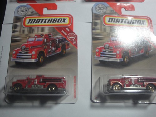 Vier Mattel Matchbox Fire Trucks - Bild 3 von 3