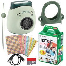 Fujifilm Instax Pal Digital Camera, 20 Fujifilm Mini Films Pistachio Green 