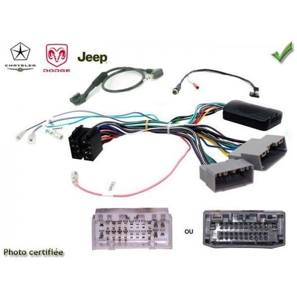 Commande au volant Jeep Compass commande audio et U-Connect mains libres