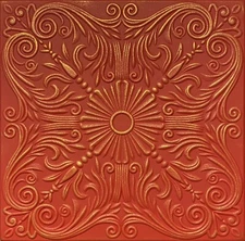  Decorative Texture Ceiling Tiles Glue UP - R39 Crimson Gold  SALE!!