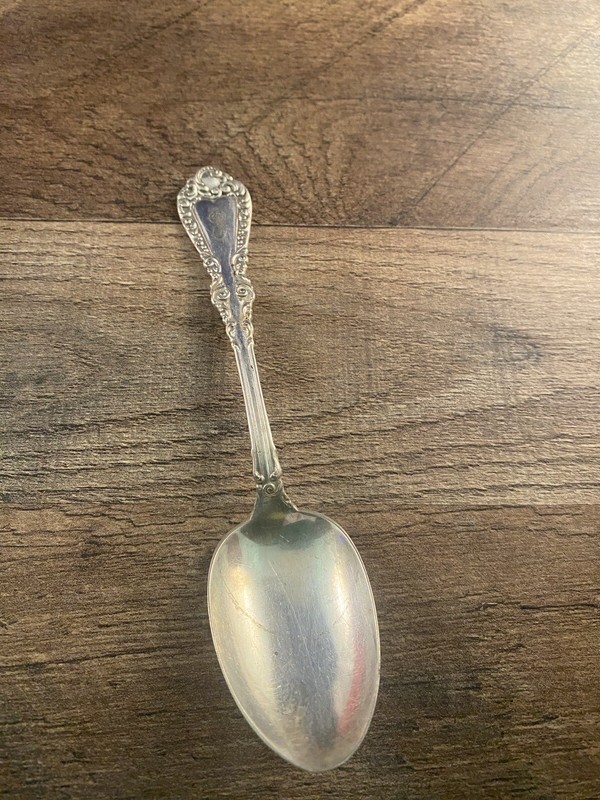 1897 Rogers Teaspoon Monogrammed Silverplated Unknown Pattern 