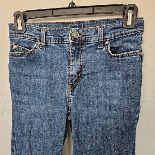 Wrangler Big Girls Size 14 Slim Medium Wash Denim Bootcut Jeans Western Cowgirl - Picture 3 of 6