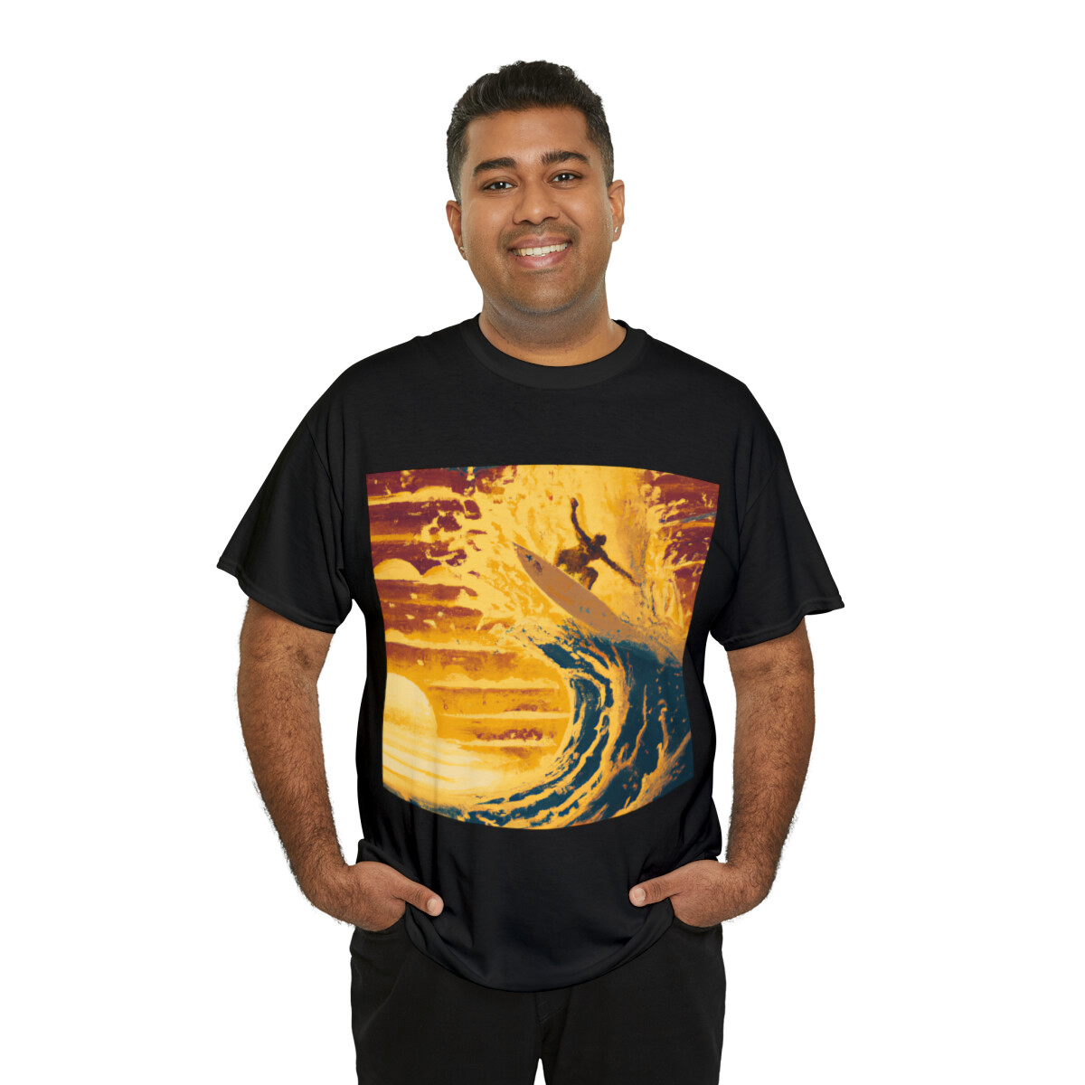 Vintage 70s 80s Style Surfer T Shirt NEW Adult Surf Art Tee Photo