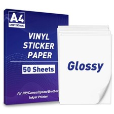 A4 Paper Sheets Adhesive Printable Label Sticker Paper Glossy for Inkjet Printer