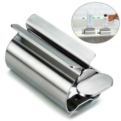 2x Metal Squeeze Tube Toothpaste Dispenser Squeezer Cleaner Stainless Steel