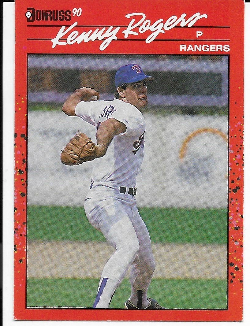 1990 Donruss #283 Kenny Rogers Baseball Card Rookie RC Texas
