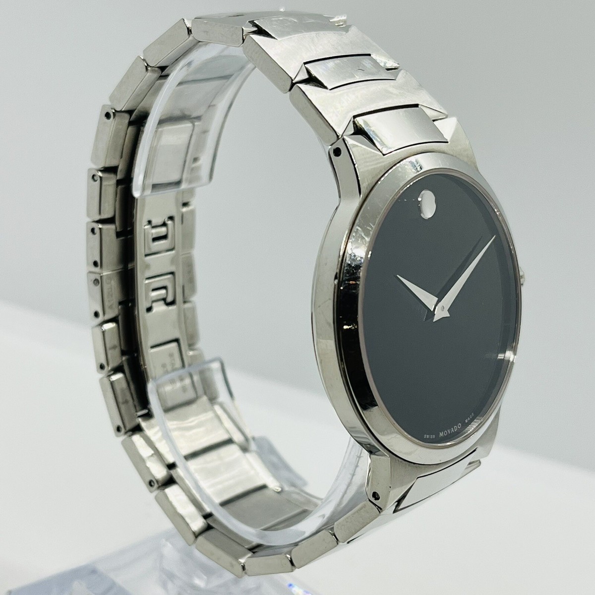 Movado Men's Demo Stainless Steel Silver Sapphire Crystal 38mm