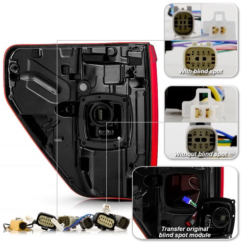For 2021-2023 Ford F150 Incandescent Upgrade Raptor Style LED Tail Lights Lamps - Picture 6 of 11
