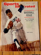 4/13/64 UNOPENED NEWSSTAND Sports Illustrated Newsstand Sandy Koufax LA Dodgers!