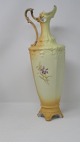 Vaso Robert Hanke RH Austria Ewer Porcellana Design Floreale 16 1/2" Marchio Rosso - Foto 10 di 17