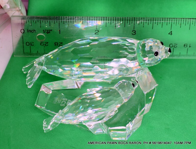 Swarovski Crystal Figurine Mother and Child Series 1991 Save Me