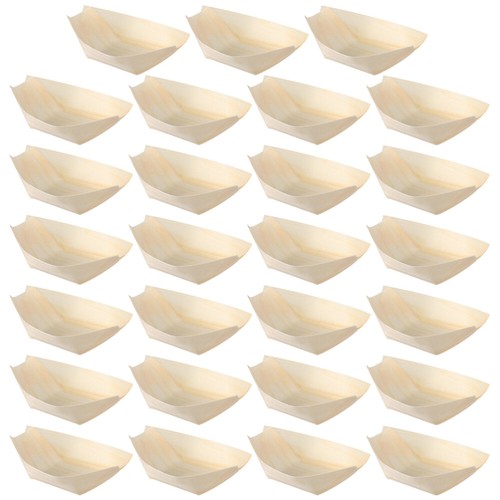 250pcs Single Use Sushi Serving Dishes Portable tendance Small Sushi Boat Plate Snack