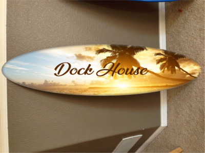 wall hanging surf board surfboard decor hawaiian beach surfing beach ...