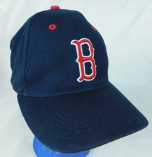 Boston Red Sox Blue Baseball Cap Hat Red Button MLB Drew Pearson Youth