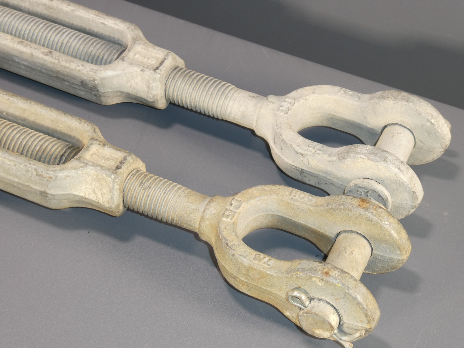 Green Pin Galvanized Turnbuckles 18 Inch Take Up x 7/8 Inch Lot of 2 eBay