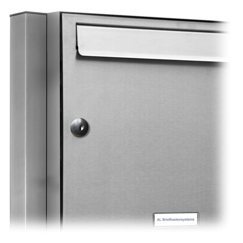 3er Premium Standbriefkasten Edelstahl Anlage freistehend Postkasten Ständer 1x3 - Bild 2 von 4