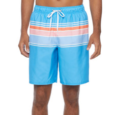 Mens Striped Swim Trunks Size S, M, L New
