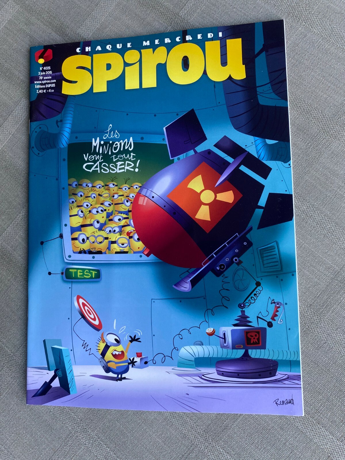 Spirou Weekly No. 4025 2015 In Excellent Condition