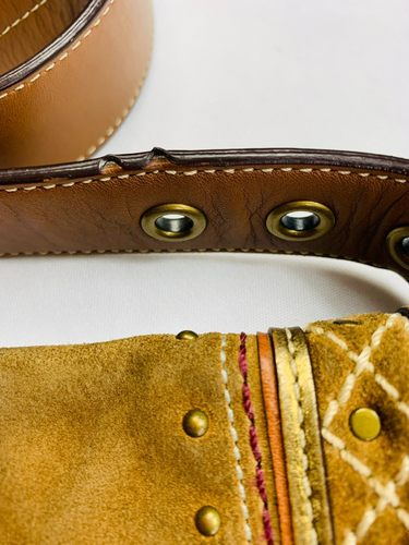 Coach vintage brown leather, suede messenger croosbody purse G0769-F11405 - Picture 12 of 12
