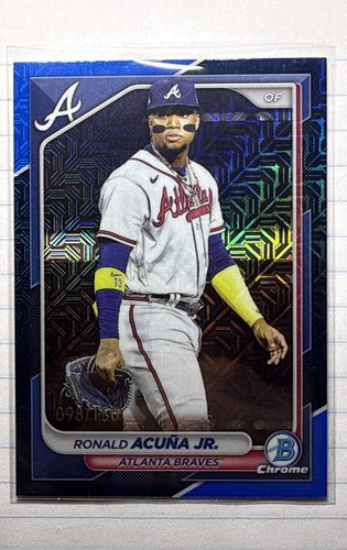 2024 Bowman - Chrome Mega Box - Blue Mojo #32 Ronald Acuña Jr. /150 (SN) Braves