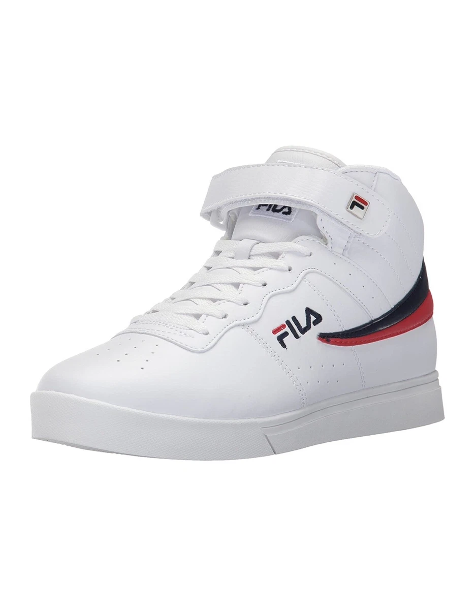 Grey fila top high tops