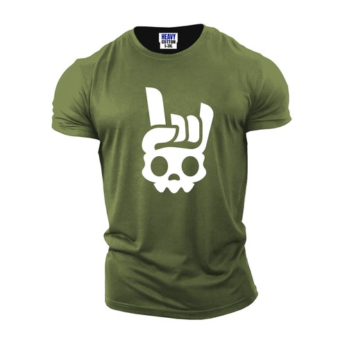 Skeleton Skull Horror Men's Short Sleeve T-Shirt Graphic USA Funny New Gift Tee - Picture 4 of 10