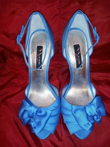 electric blue stilettos