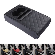 Car Center Console Armrest Pillow Auto Armrest Box Cushion Pad with Cup Holder